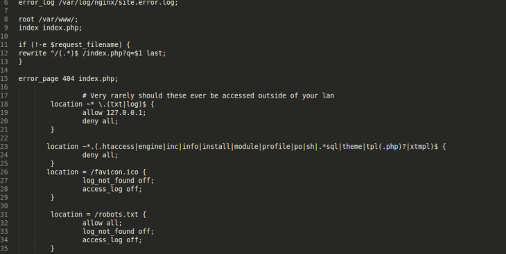 Nginx web server